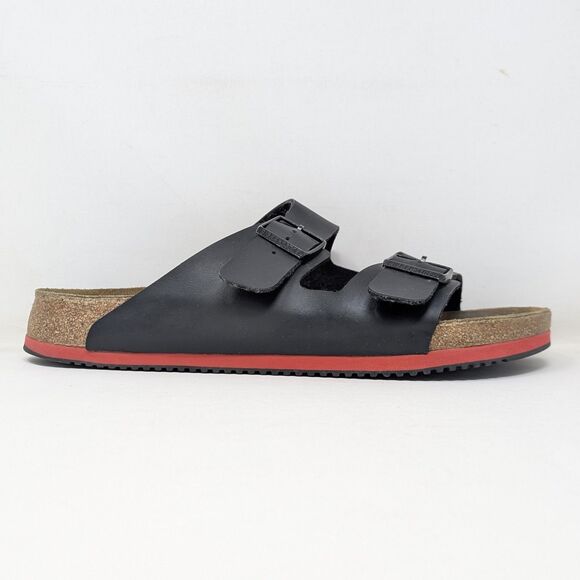 Birkenstock Arizona Prof Black Birko-Flor Sandals Men\'s Size 47 US 14 Regular main image 7